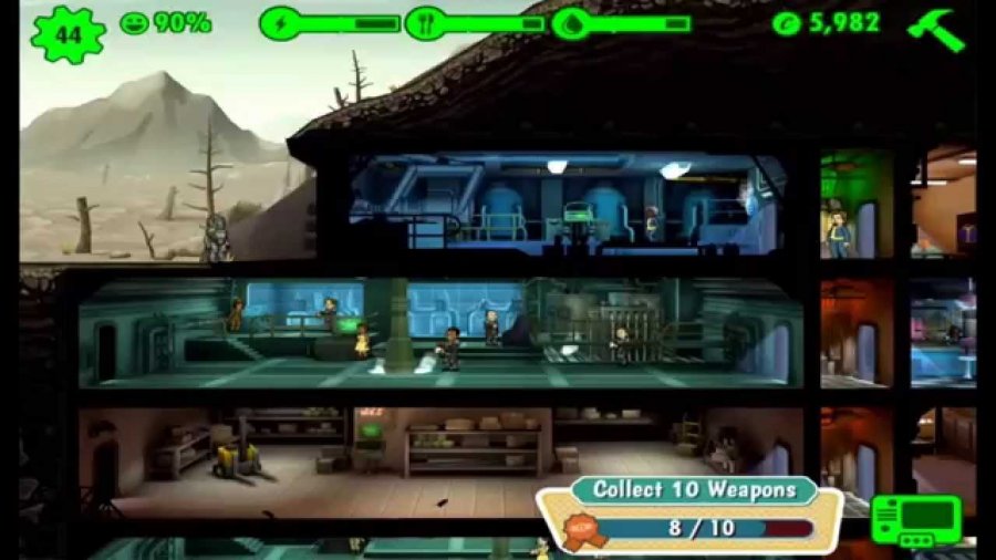 fallout shelter game can you move rooms